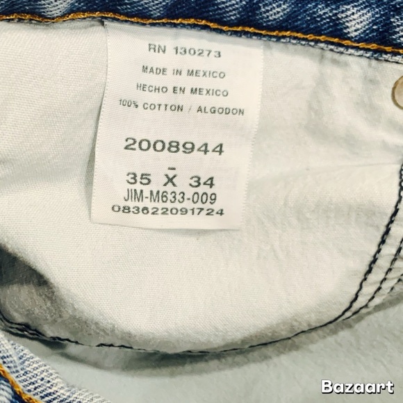 Lee Blue Relaxed Fit Jeans sz 35x34 - Picture 6 of 6